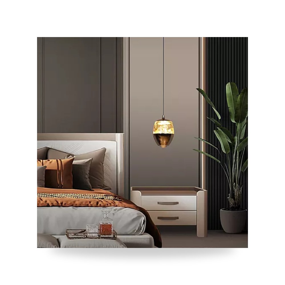 ثريا علاقي ذهبي أصفر 5W طراز E6974 همر موديل UP-15