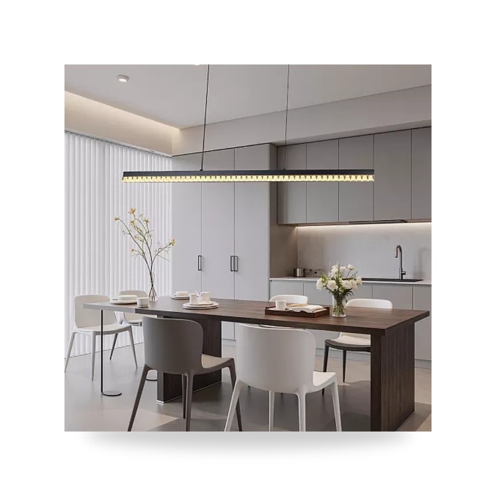 ثريا علاقي مسطرة أسود 120 سم 30W همر Hamer موديل UP-15