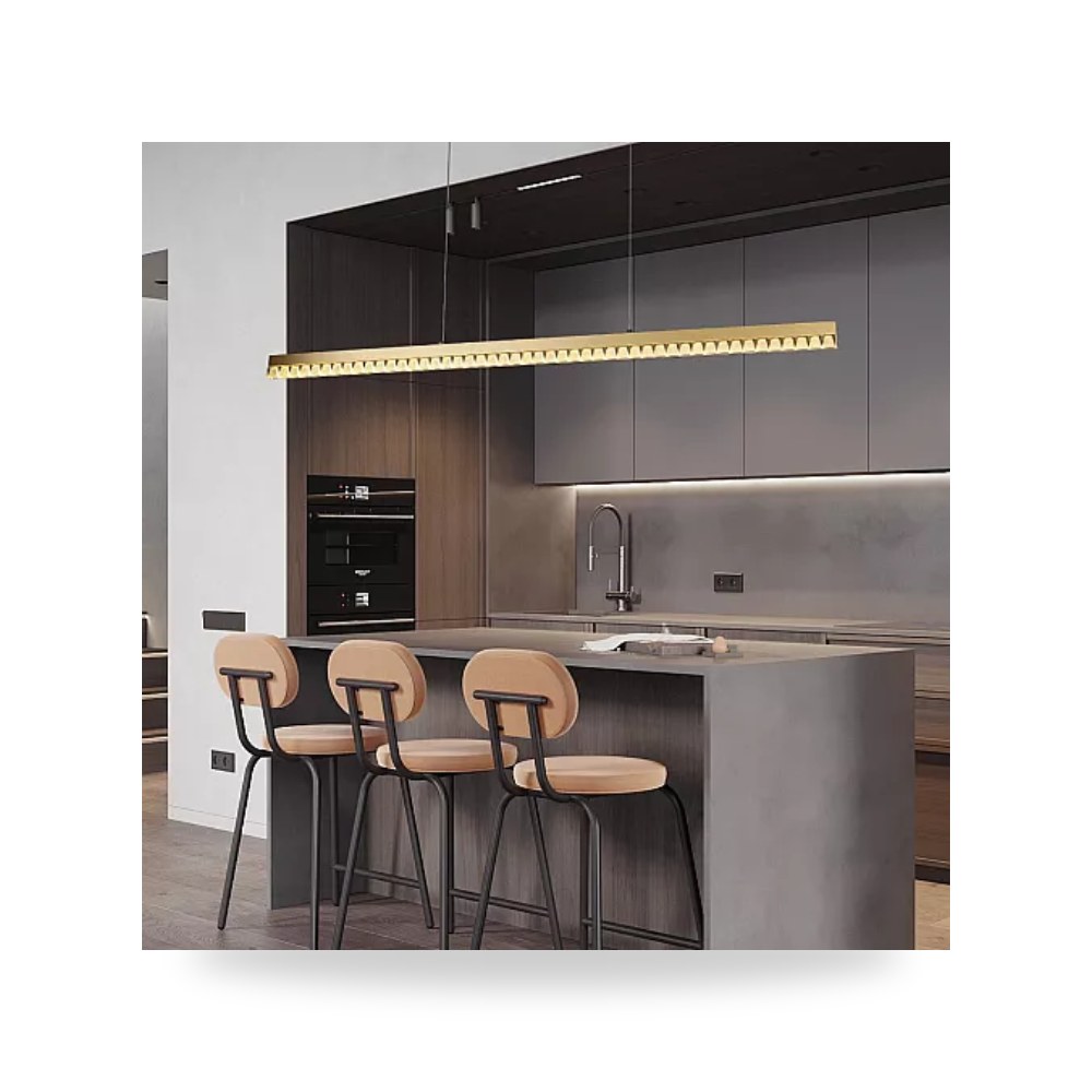 ثريا علاقي مسطرة ذهبي 120 سم 30W همر Hamer موديل UP-15