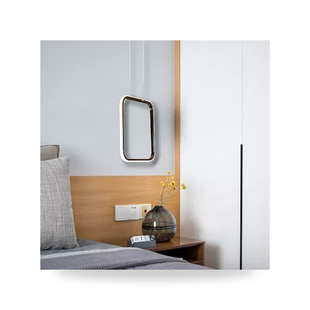 ثريا علاقي مودرن 35×31 سم 3 إضاءات 30W ذهبي همر موديل UP-15