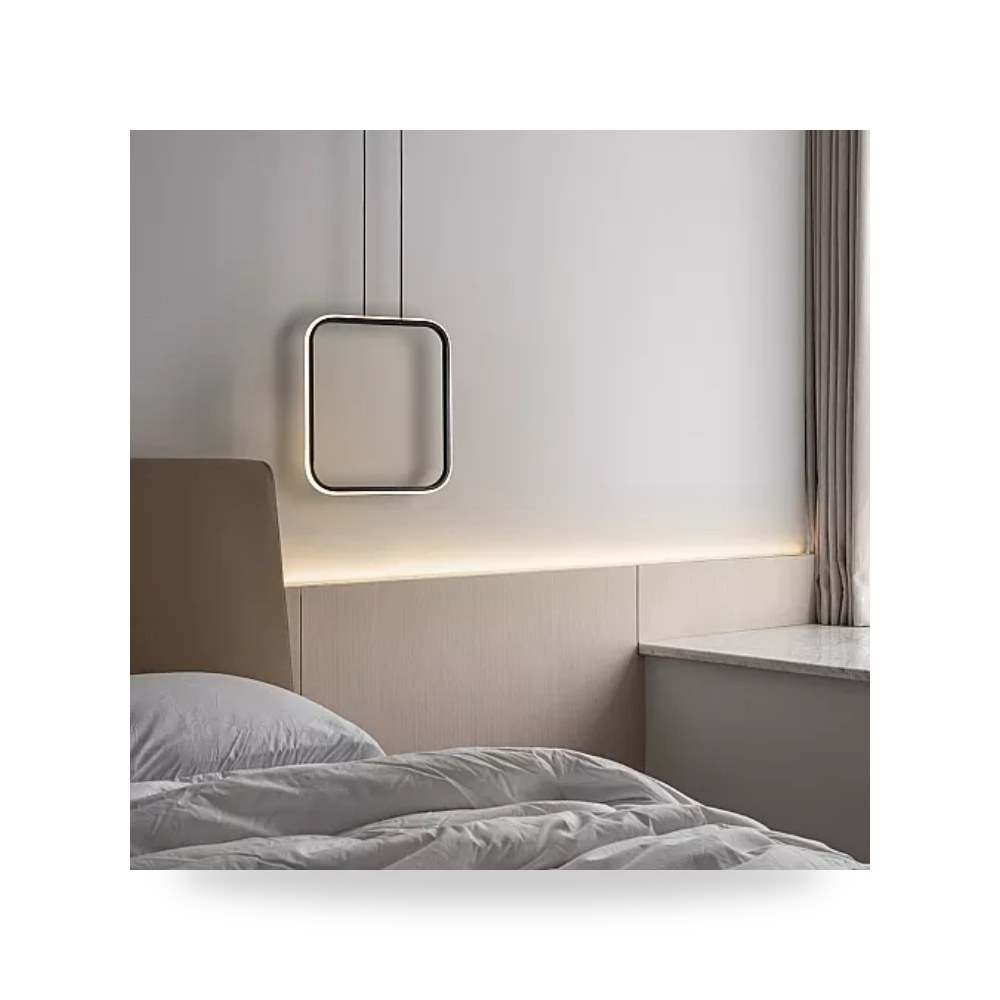ثريا علاقي مودرن 35×31 سم 3 إضاءات 30W أسود همر موديل UP-15