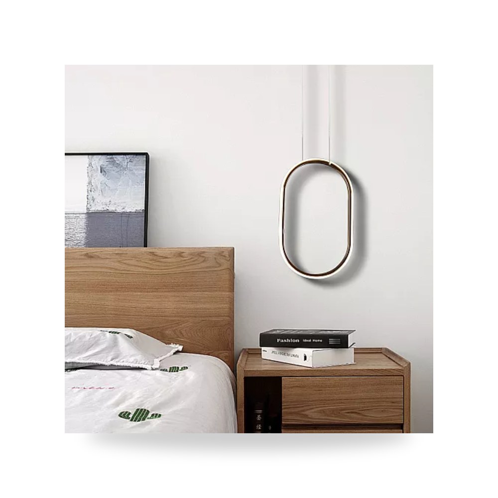 ثريا علاقي مودرن 38×26 سم 3 إضاءات 30W ذهبي همر موديل UP-15