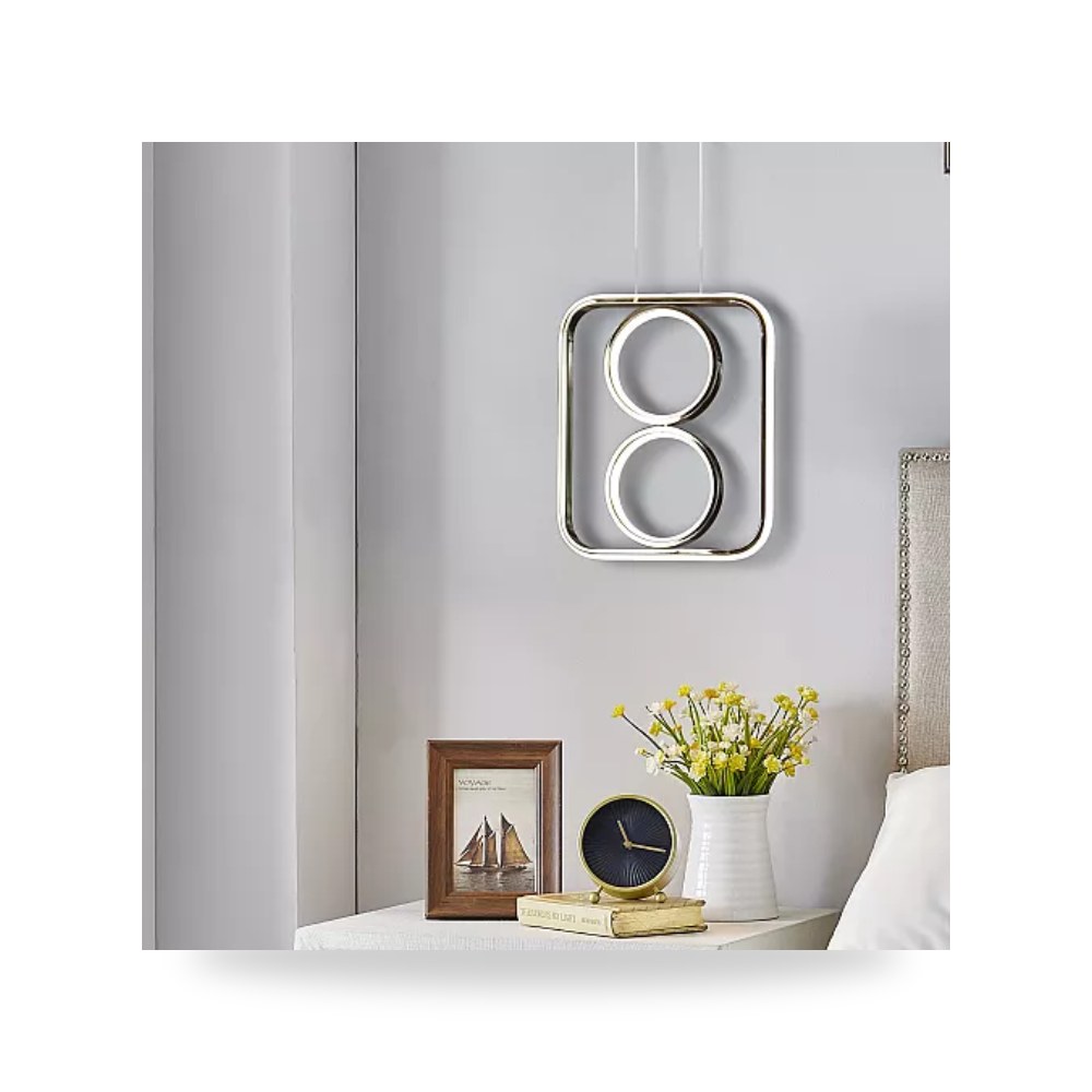 ثريا علاقي مودرن 35×31 سم 3 إضاءات 60W ذهبي همر موديل UP-15