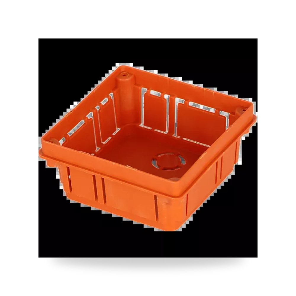 علبة قسام كهرباء بلاستيك برتقالي 10×10 سم همر موديل UP-15