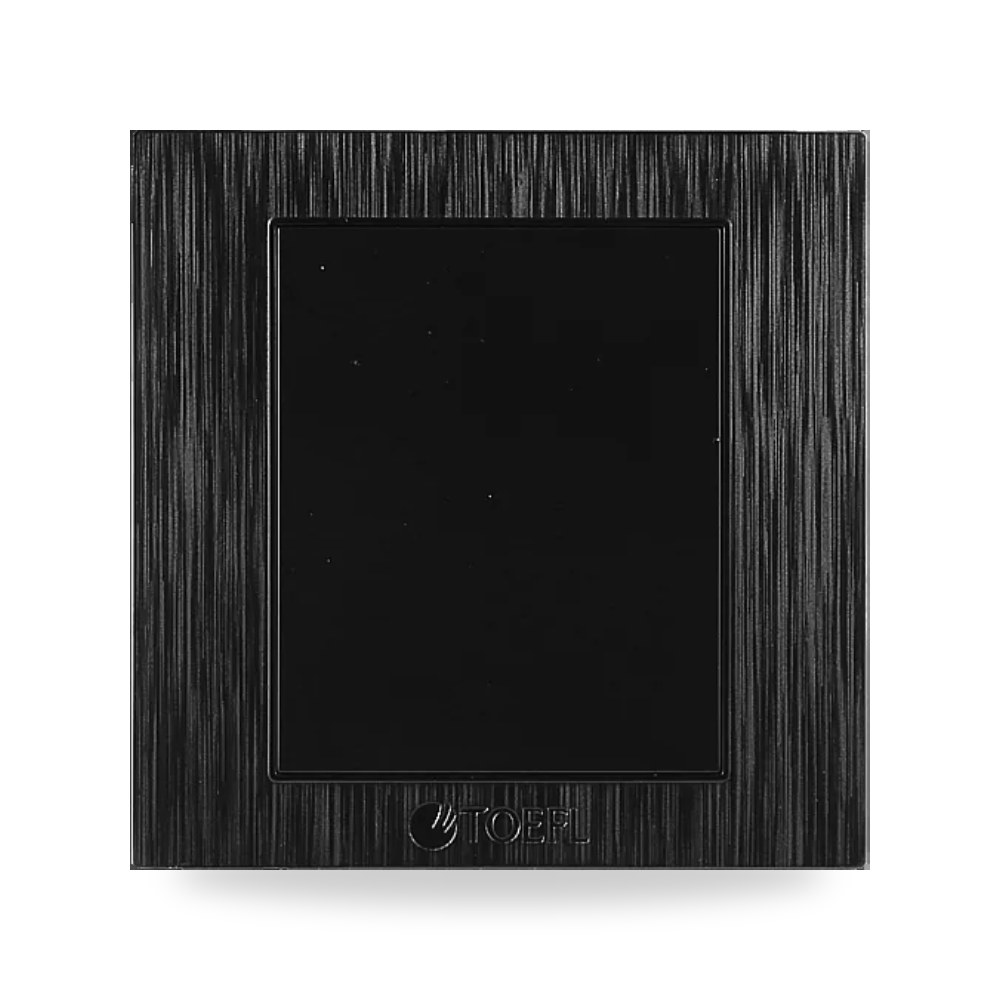 غطاء فيش فارغ 7×7 سم أسود كلاسيك موديل TF توفل موديل UP-15