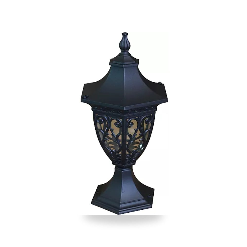 فانوس حدائق أرضي كبير 6082L قاعدة E27 أسود همر موديل UP-15