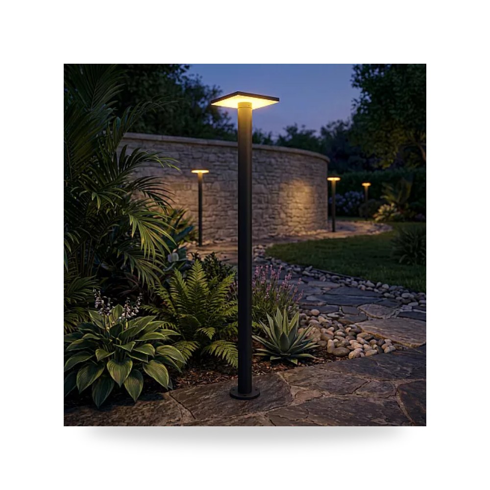 عمود إنارة ممرات LED 20W بارتفاع 2م أصفر همر موديل UP-15