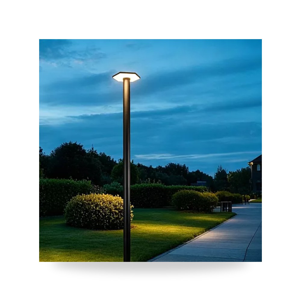 عمود إنارة حدائق LED 20W ارتفاع 2م أصفر همر موديل UP-15