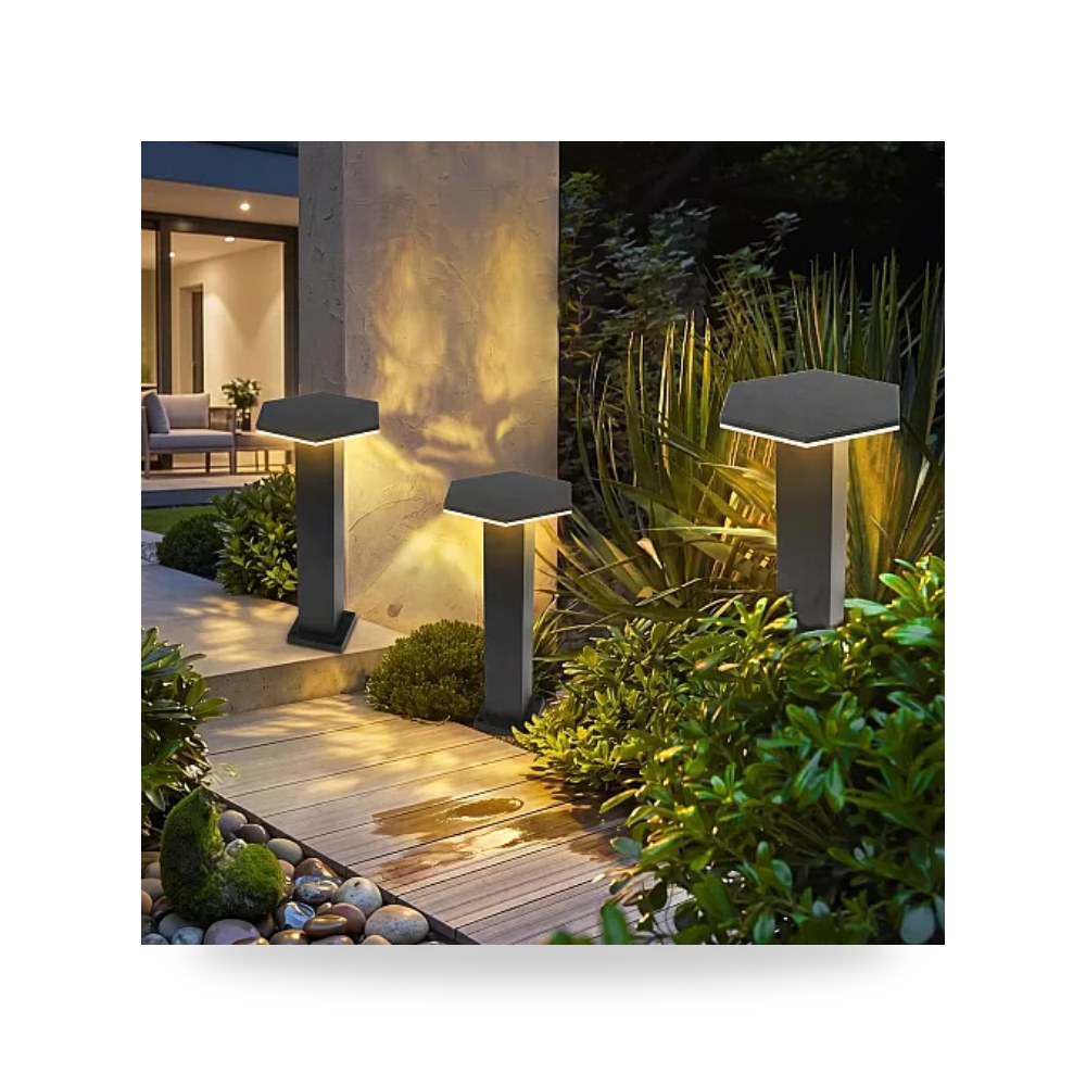 عمود إنارة ممرات حدائق LED 5W ارتفاع 60سم همر موديل UP-15