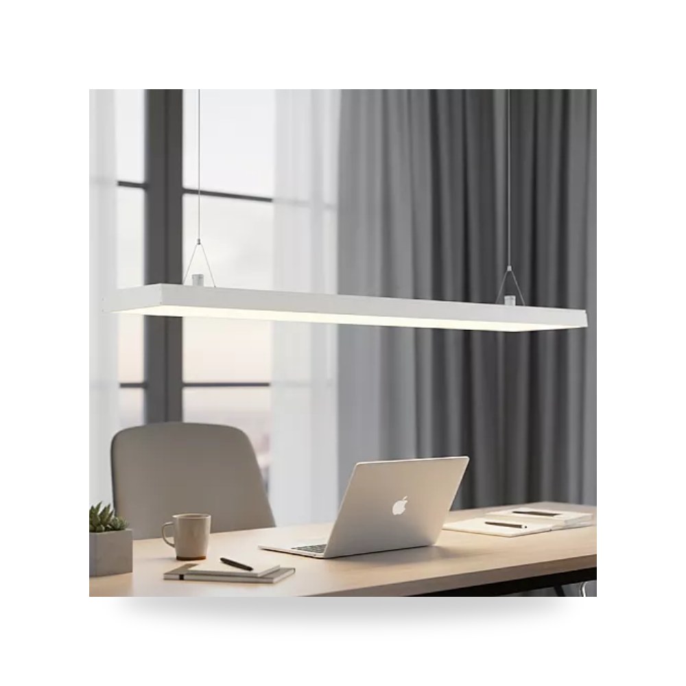 بنل إنارة خطي معلق ولطش 60W أبيض همر 120cm موديل UP-15