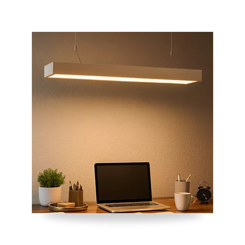 بنل إنارة خطي معلق ولطش 60W شمسي أبيض همر 120cm موديل UP-15