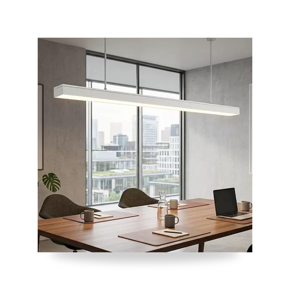 بنل إنارة خطي معلق ولطش 30W شمسي أبيض همر 120cm موديل UP-15