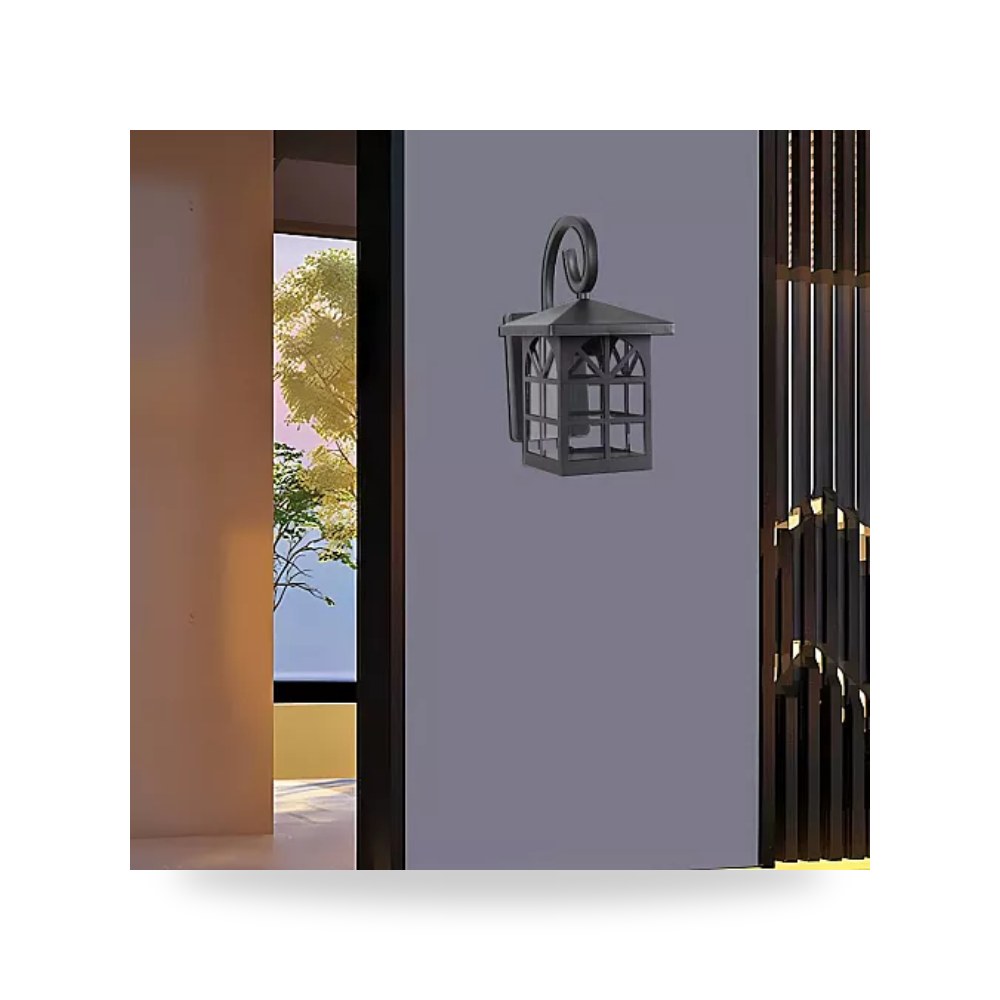 كشاف سور وبوابات جداري خارجي أسود همر موديل UP-15 (كود: 1055241)