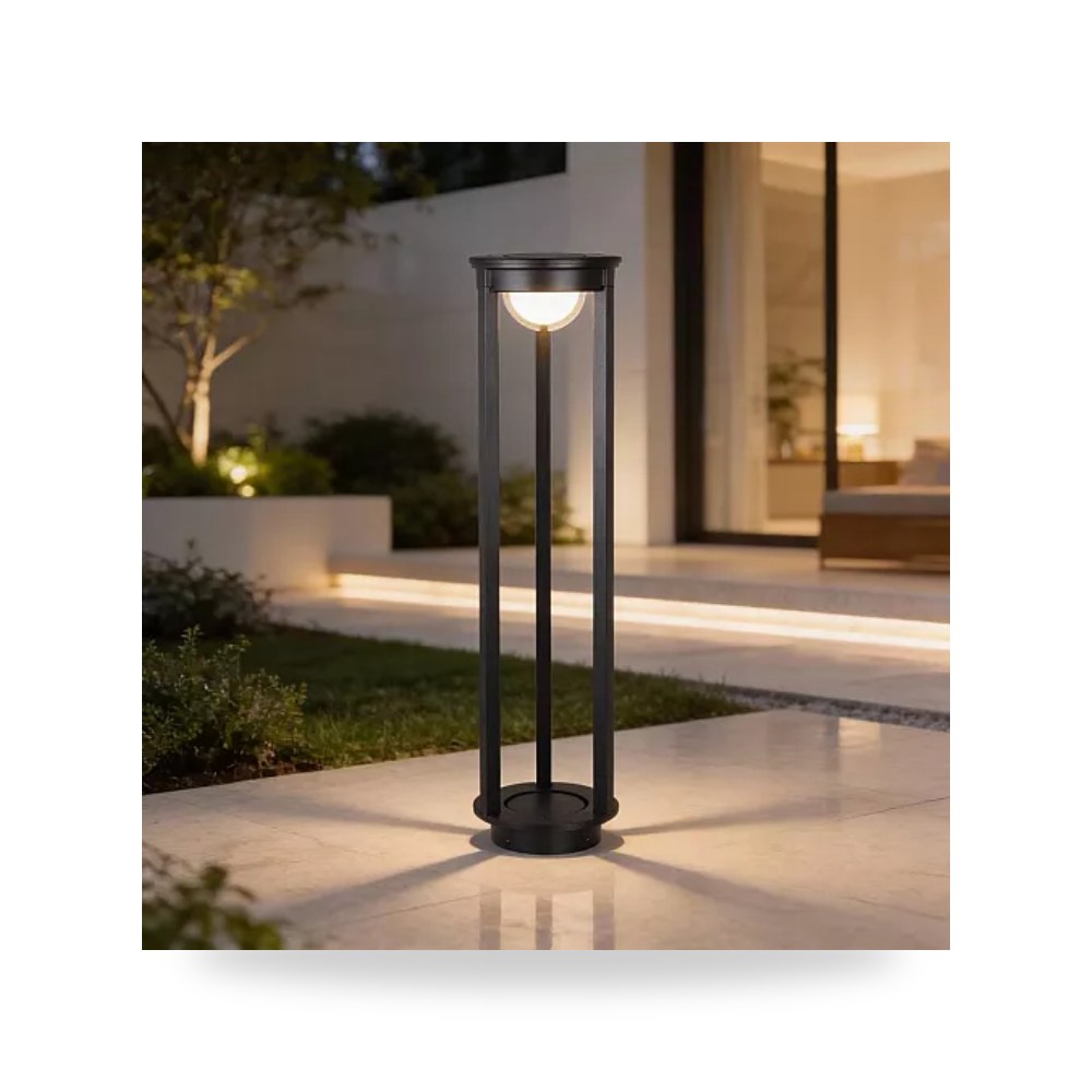 كشاف سور وعمود حدائق 60cm أصفر أسود همر موديل UP-15