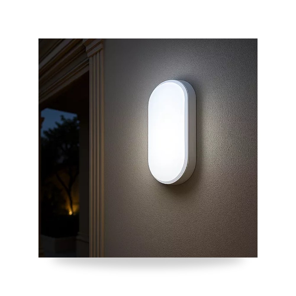 كشاف بيضاوي ليد خارجي 30W أبيض همر HU2120 موديل UP-15