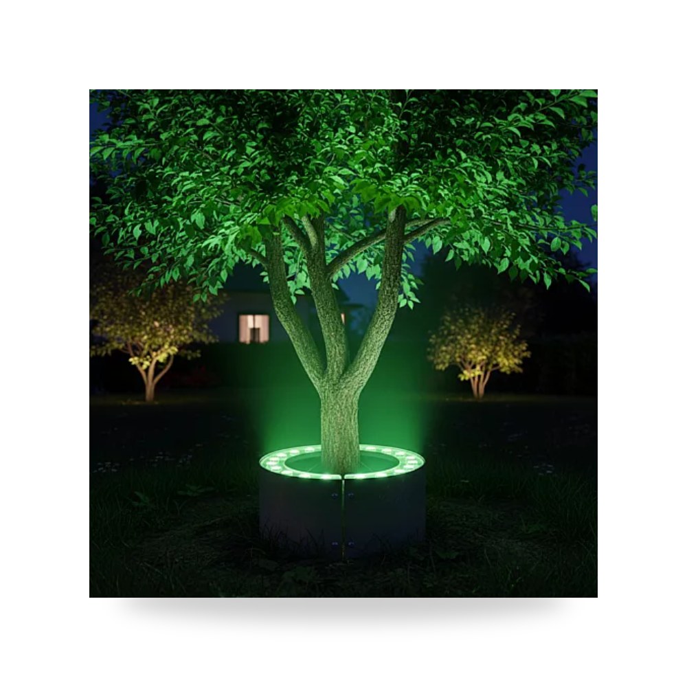 كشاف إنارة أشجار دائري قطعتين 48W أخضر همر HU2481 موديل UP-15