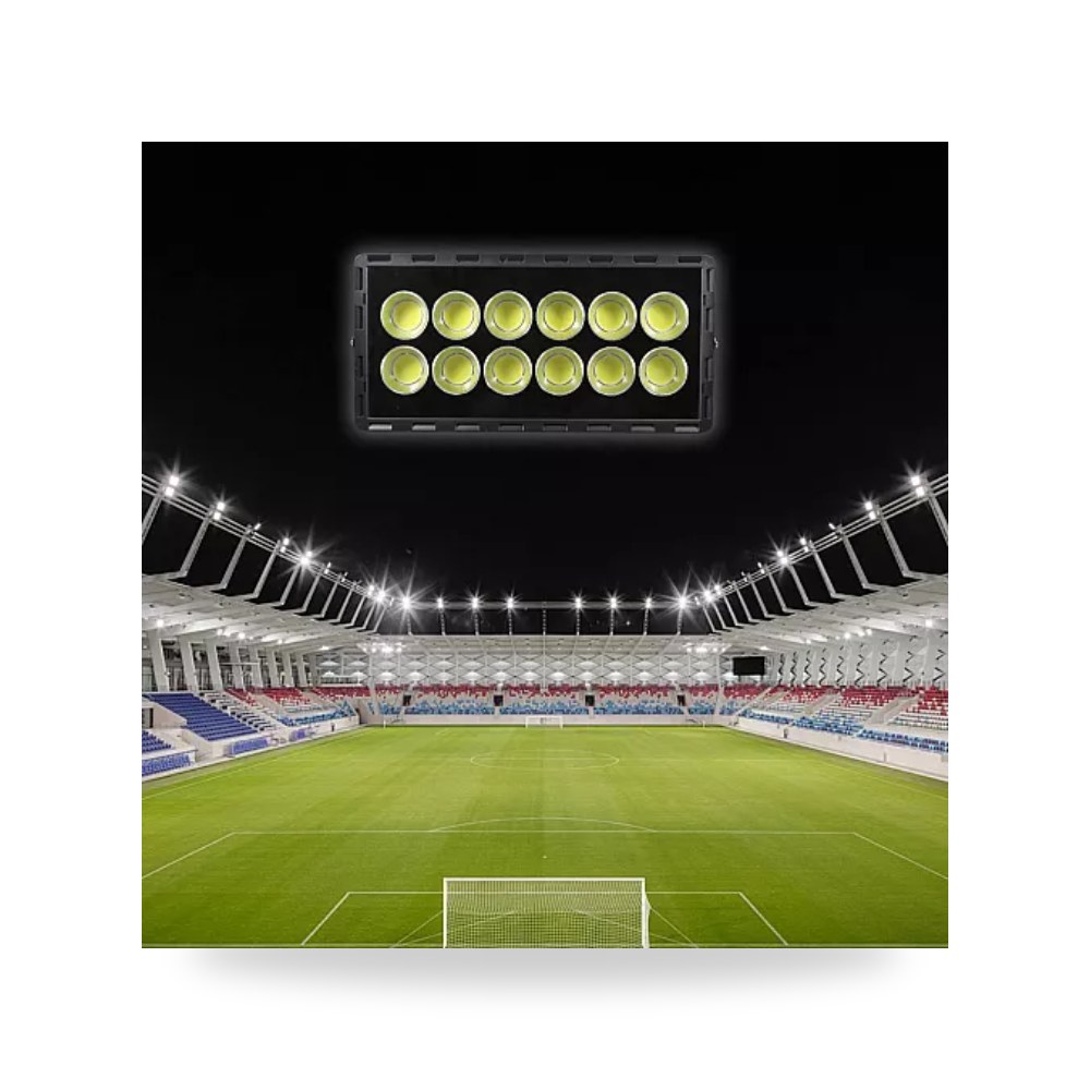 كشاف مستطيل للملاعب 12 عدسة 300W أبيض همر HU2409 موديل UP-15