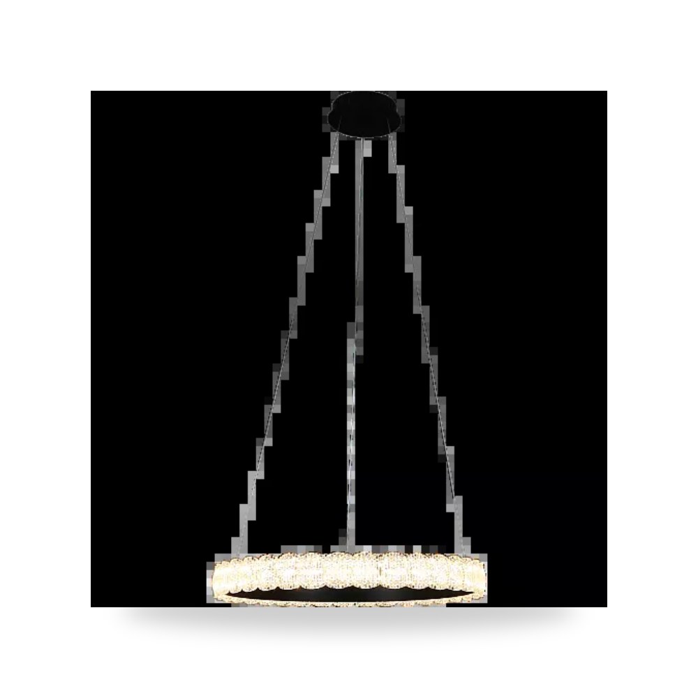 نجف حلقي مودرن 65 واط 60 سم 3CCT أسود همر RG60B موديل UP-15