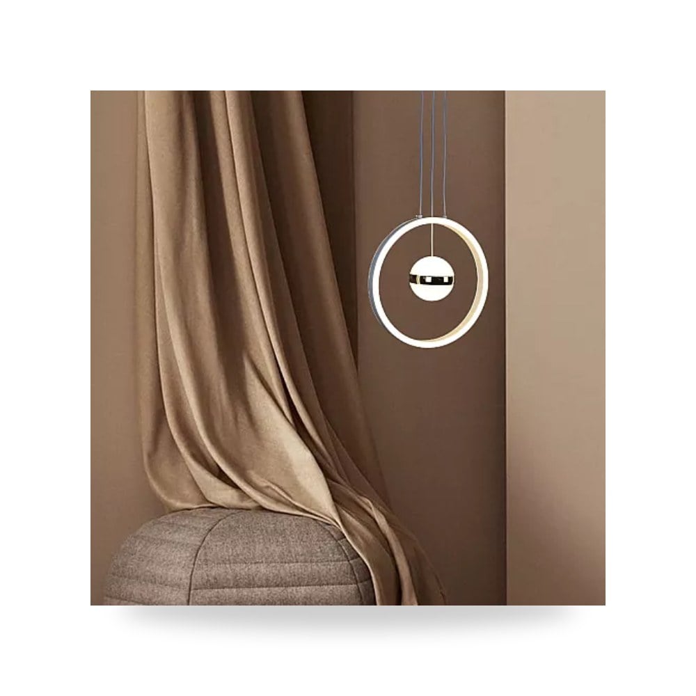 ثريا مودرن أبيض 48W طراز D5949 إضاءة 3CCT هايمر همر موديل UP-15