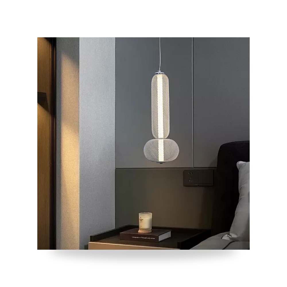 ثريا مودرن أبيض 50 سم 15W طراز D6410 3CCT هايمر همر موديل UP-15