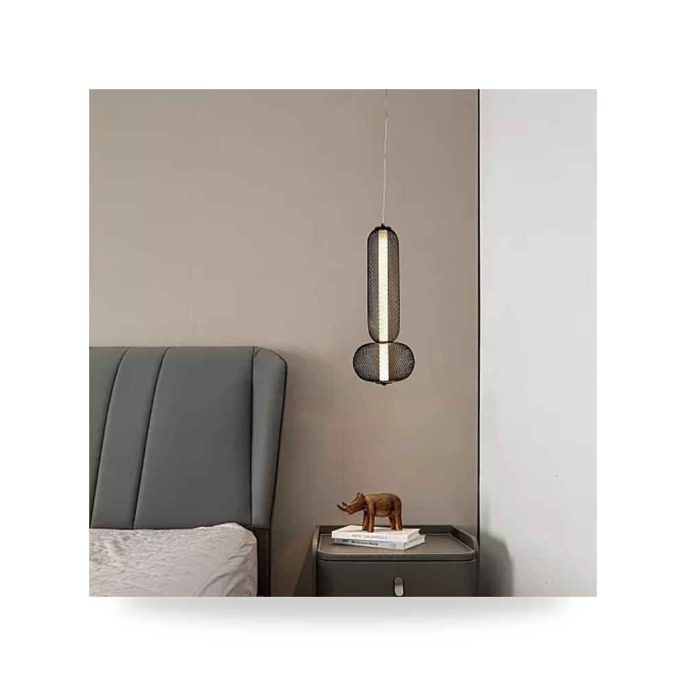 ثريا مودرن أسود 50 سم 15W طراز D6410 3CCT هايمر همر موديل UP-15