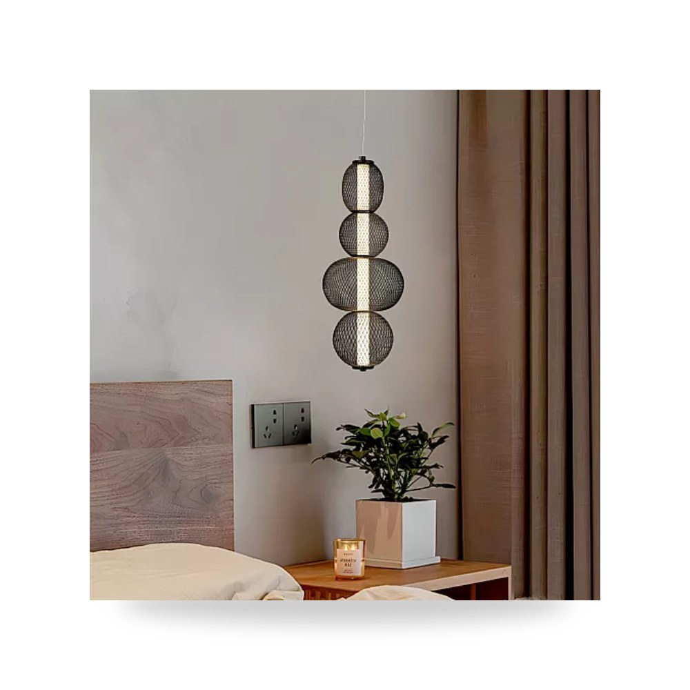 ثريا مودرن أسود 50 سم 15W طراز D6411 3CCT هايمر همر موديل UP-15