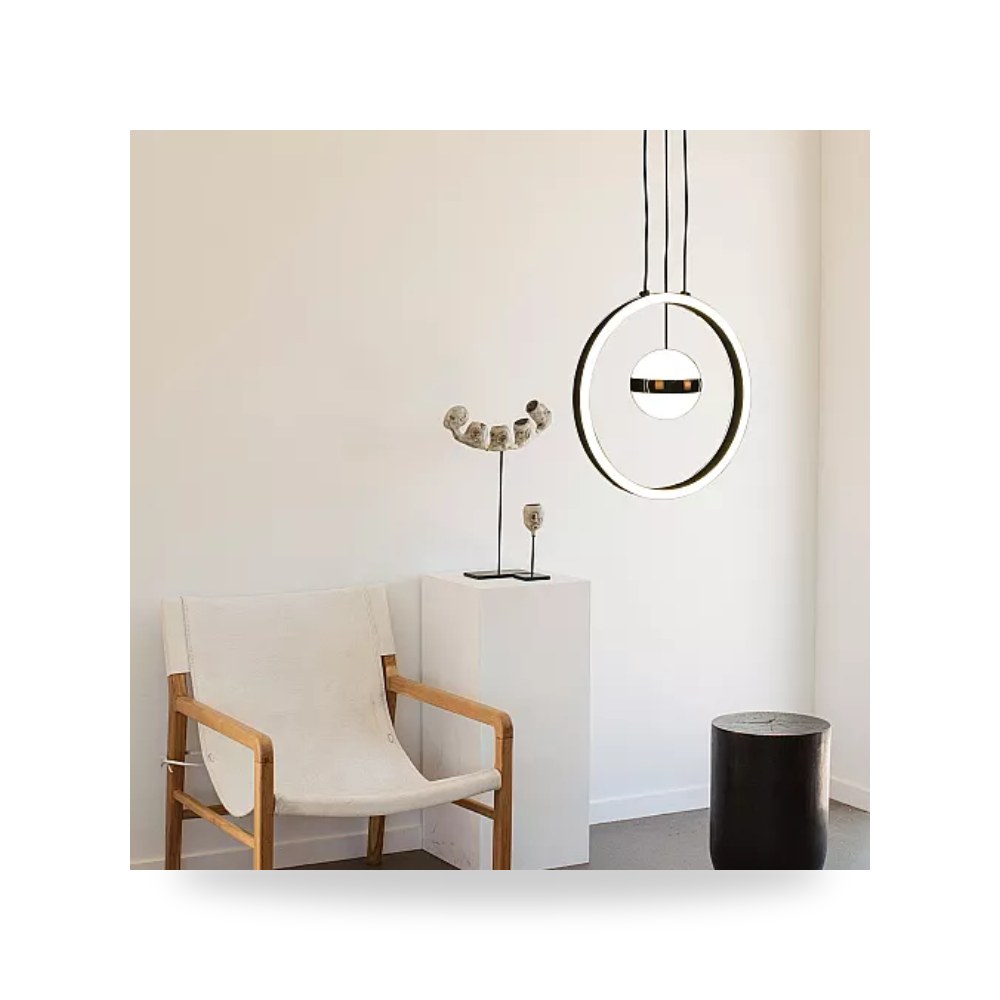 ثريا مودرن أسود 48W طراز D5948 إضاءة 3CCT هايمر همر موديل UP-15