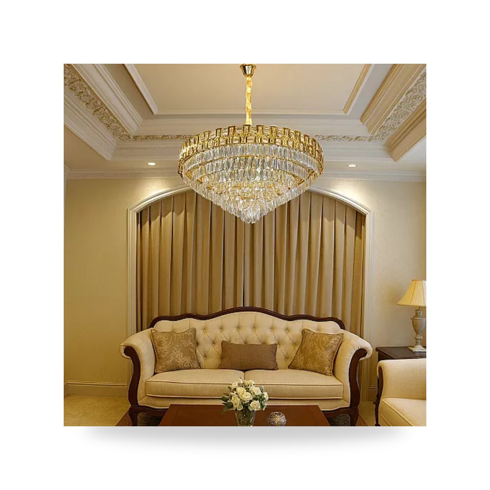 ثريا مودرن ذهبي 100 سم 22L طراز E6748 هايمر همر موديل UP-15