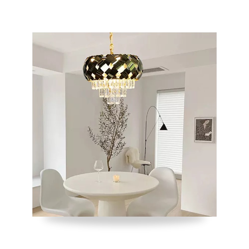 ثريا مودرن ذهبي 40 سم 5xE14 طراز C5896A هايمر همر موديل UP-15