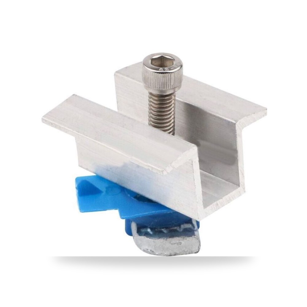 مشبك وسط ألومنيوم لتثبيت الألواح فلك Mid-Clamp