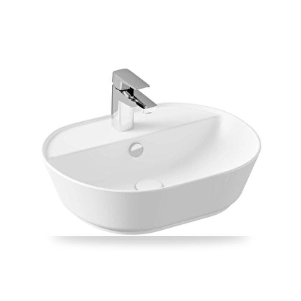 حوض مغسلة سيراميك فيترا جيو أبيض لامع 7428B001 فيترا (VitrA)