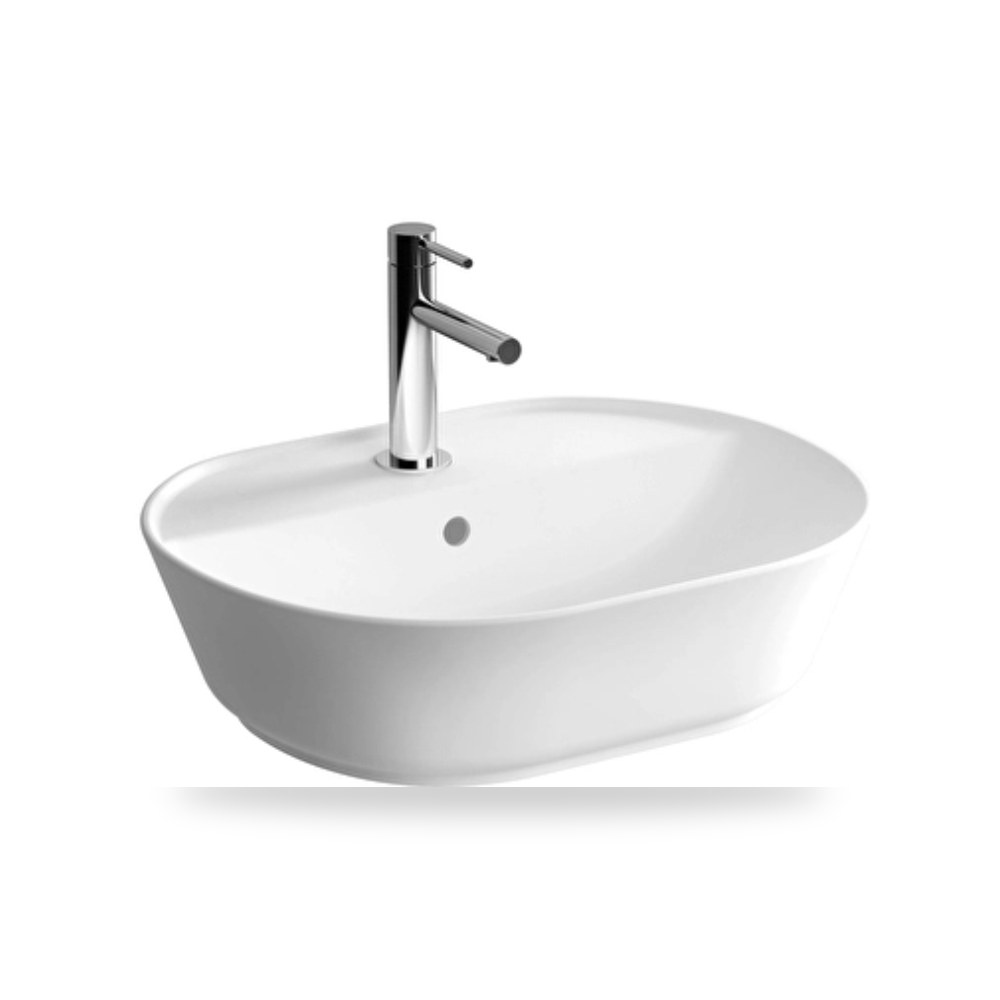 حوض مغسلة سيراميك مستطيل فيترا جيو 7428B أبيض فيترا (VitrA)