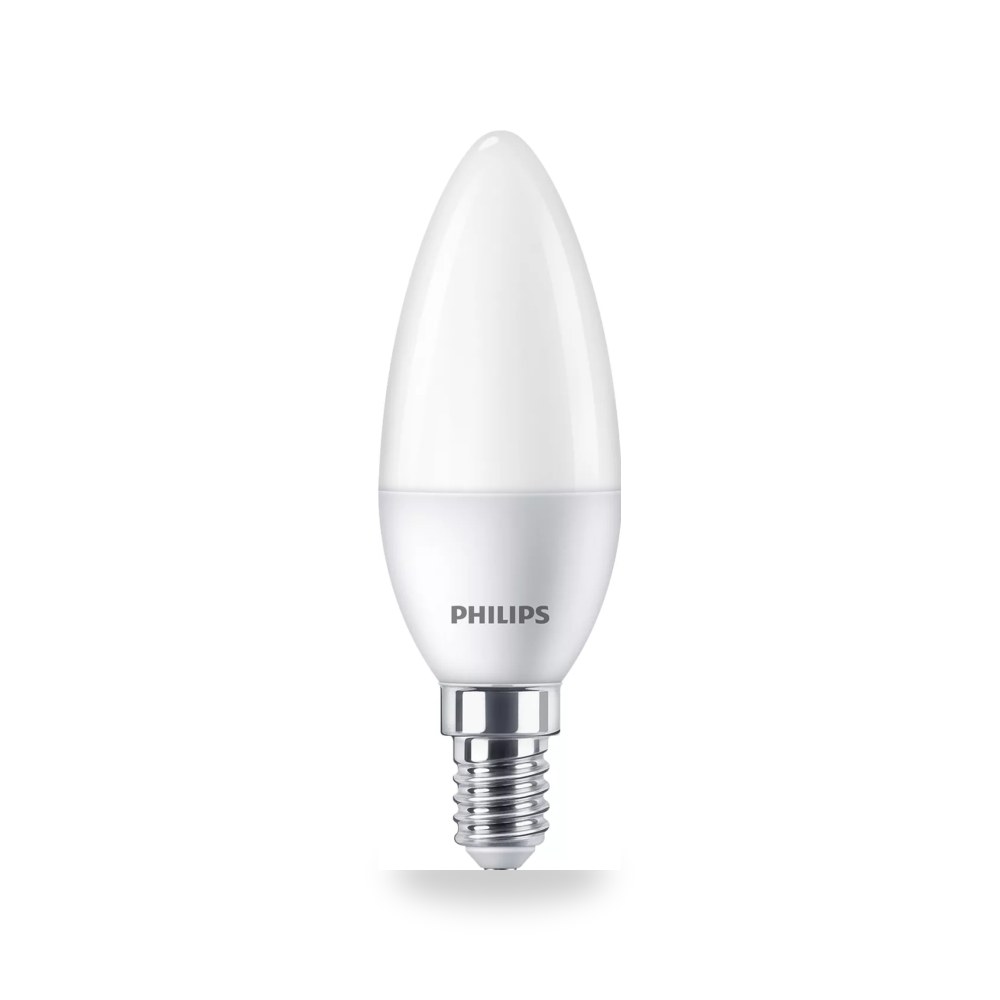 لمبة ليد شمعة B35 فيليبس سن E14 قدرة 40W أبيض شركة (REMCO)