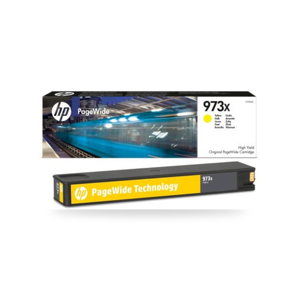 حبر أصفر عالي الإنتاجية اتش بي HP 973X أصلية شركة (REMCO)