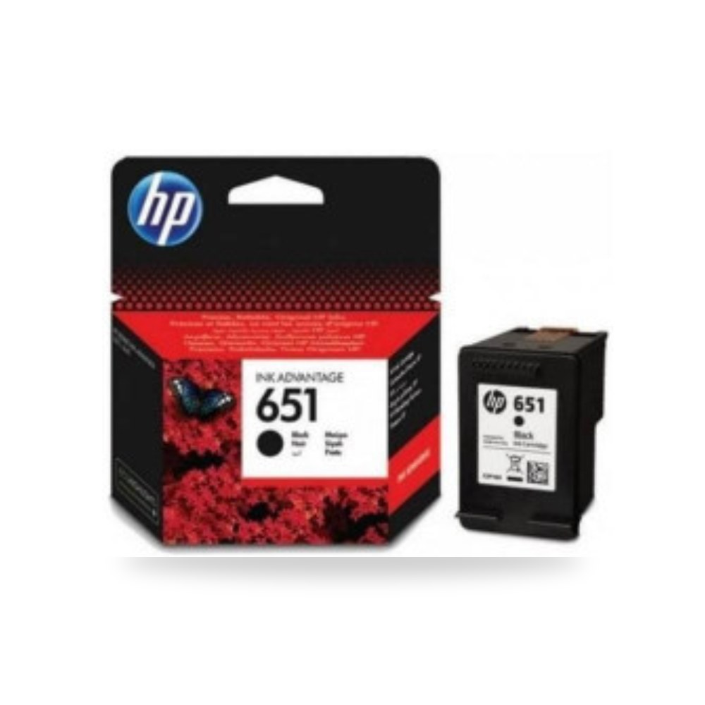 حبر طابعة بخاخ أسود أصلي إتش بي HP 651 C2P10AE شركة (REMCO)