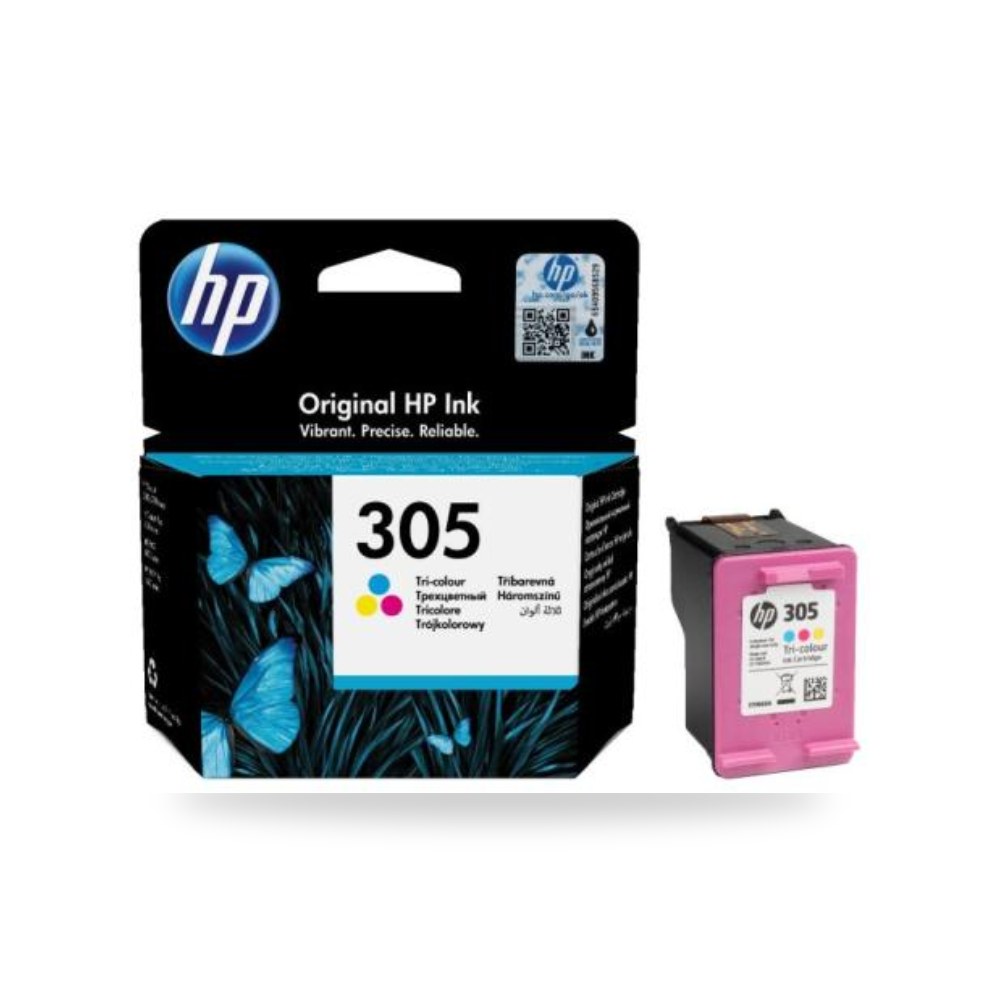 حبر طابعة ملون أصلي ثلاثي الألوان HP 305 3YM60AE شركة (REMCO)