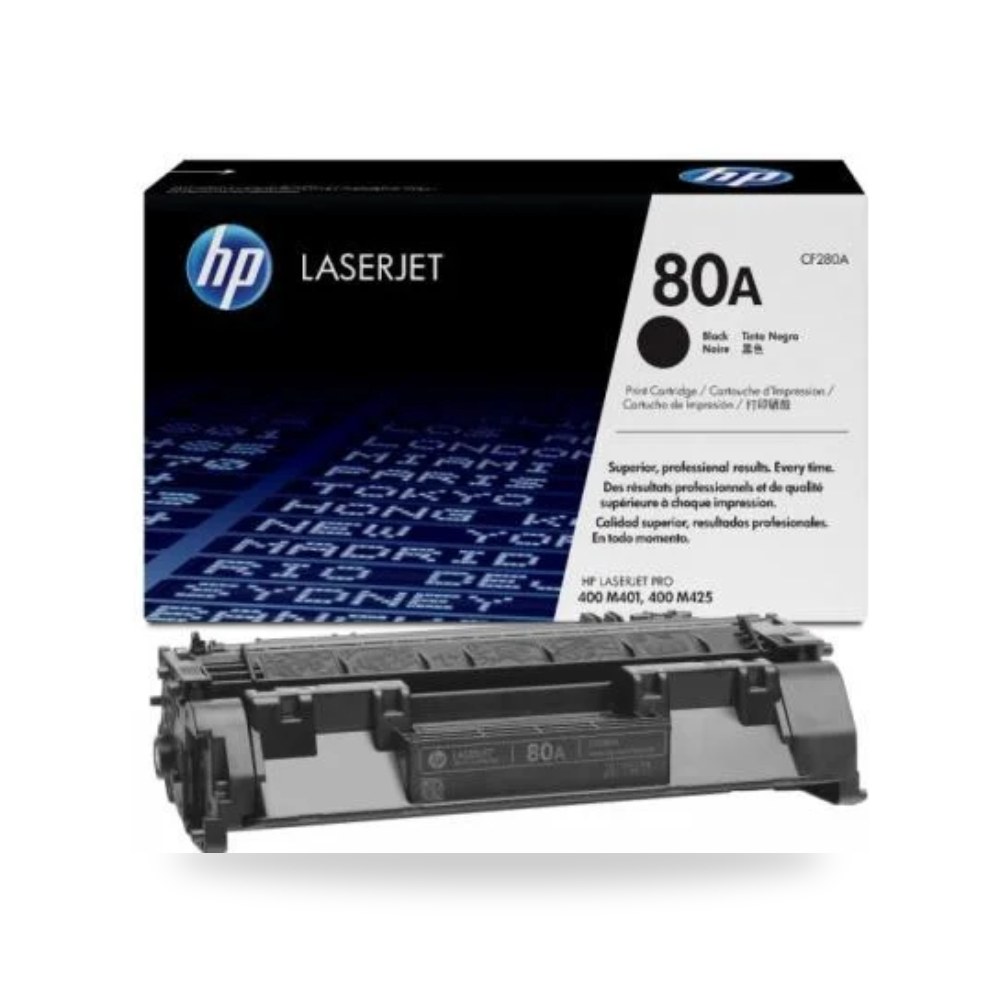 حبر طابعة ليزر أسود أصلي إتش بي HP 80A CF280A شركة (REMCO)