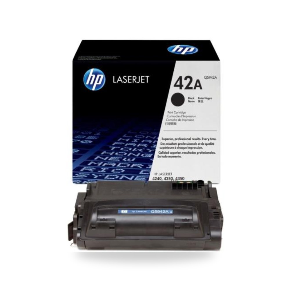 حبر طابعة ليزر أسود أصلي إتش بي HP 42A Q5942A شركة (REMCO)