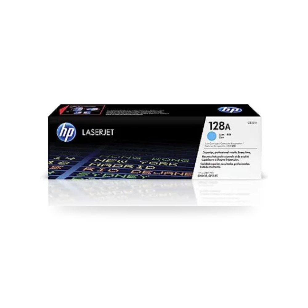 خرطوشة حبر ليزر سماوي أصلي إتش بي HP 128A CE321A شركة (REMCO)