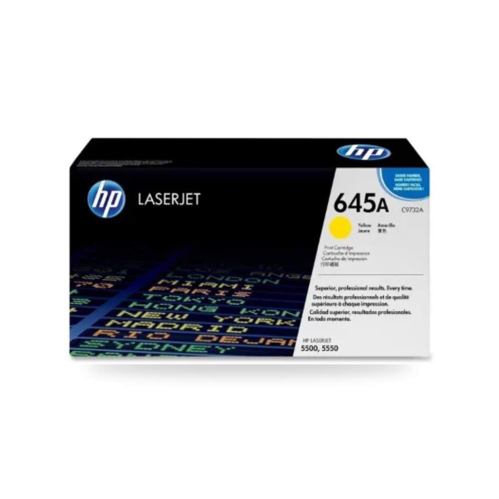 حبر طابعة ليزر أصفر أصلي إتش بي HP 645A C9732A شركة (REMCO)