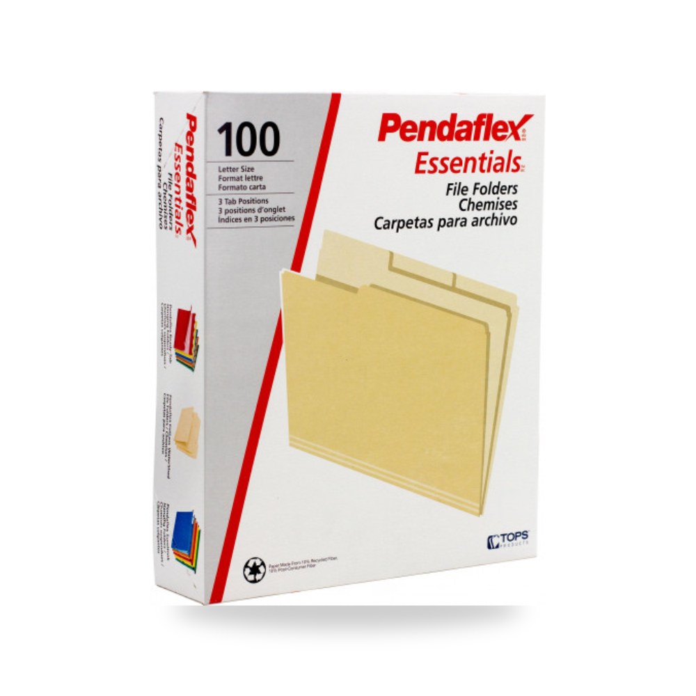ملف مانيلا ورقي بيج مقاس ليتر بندافلكس Pendaflex شركة (REMCO)