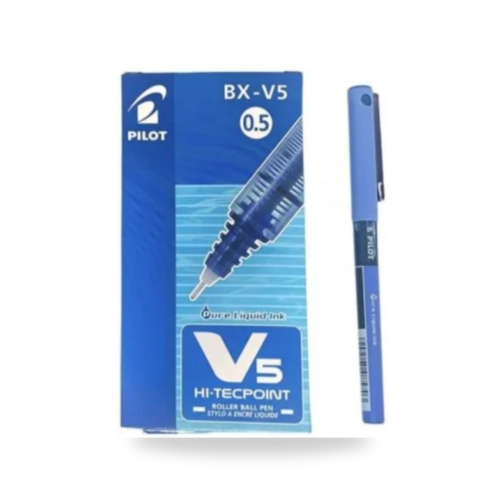 قلم حبر سائل أزرق 0.5 مم بايلوت Pilot V5 BX-V5-L شركة (REMCO)
