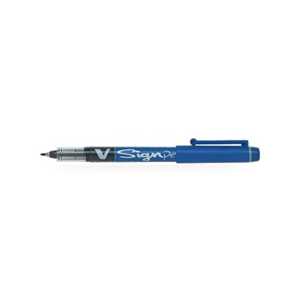 قلم خط وتوقيع سائل بايلوت Pilot V Signpen أزرق شركة (REMCO)