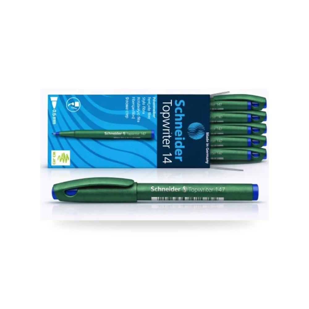 قلم ألياف شنايدر Schneider Topwriter 147 أزرق 0.6 شركة (REMCO)