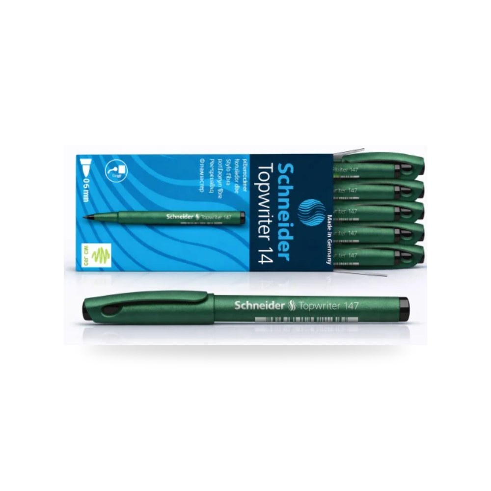 قلم ألياف فايبر 0.6 مم شنايدر Schneider 147 أسود شركة (REMCO)