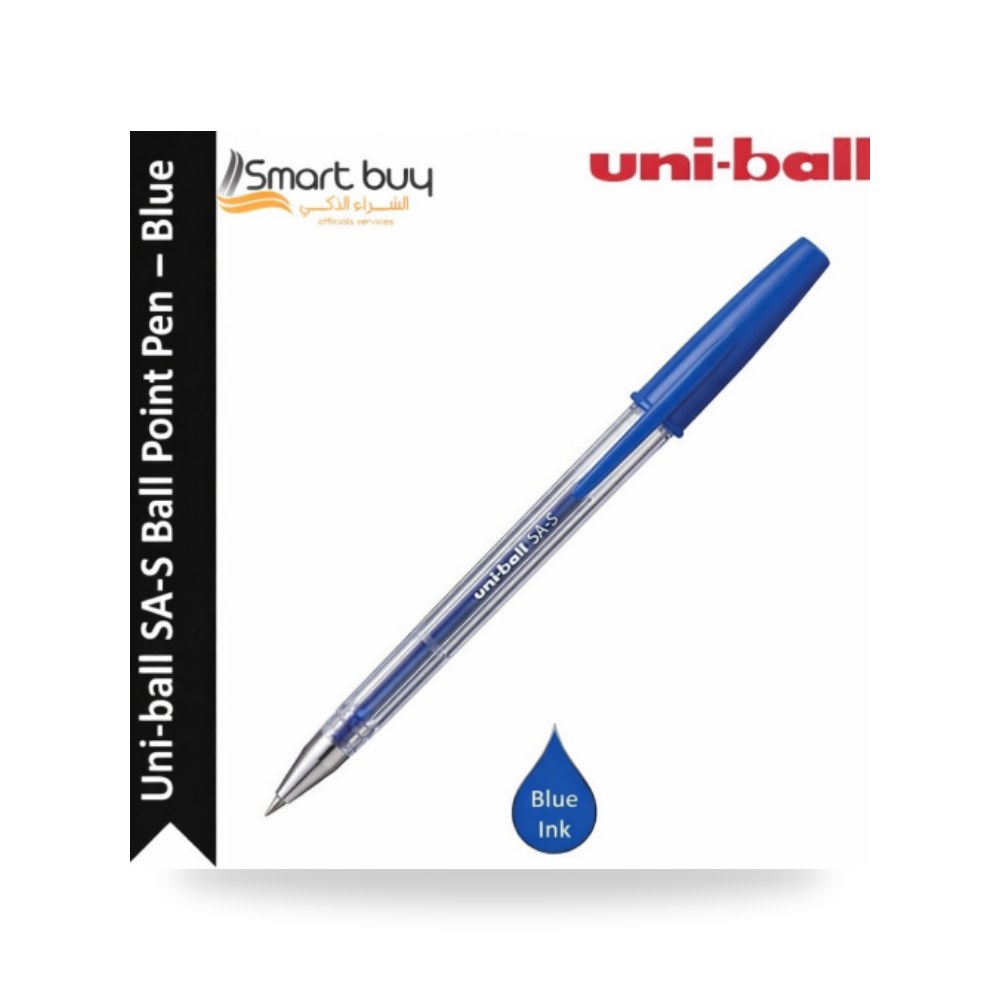 قلم جاف مكتبي 0.7 مم يوني بول Uni-ball SA-S أزرق شركة (REMCO)