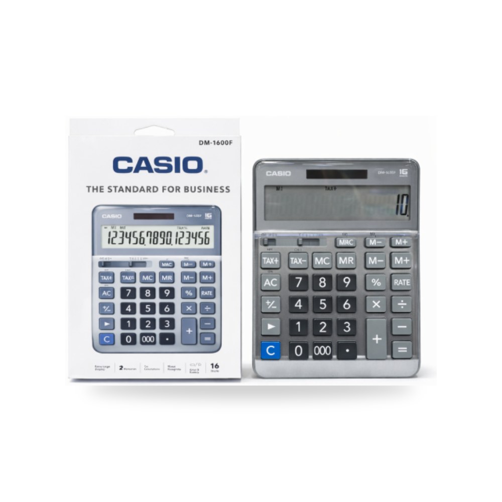 آلة حاسبة للمحاسبة 16 رقم كاسيو CASIO DM-1600F شركة (REMCO)
