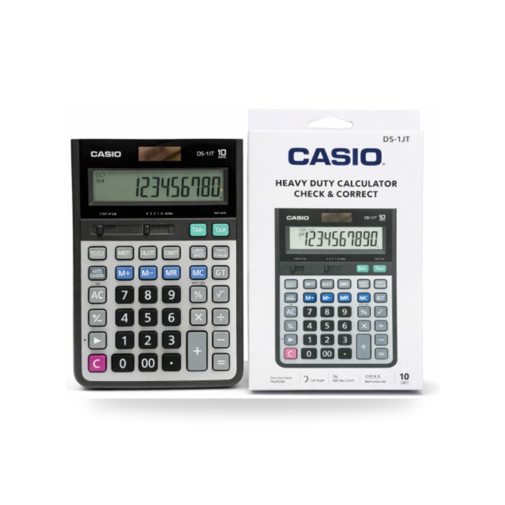 آلة حاسبة مكتبية 10 أرقام كاسيو CASIO DS-1JT شركة (REMCO)