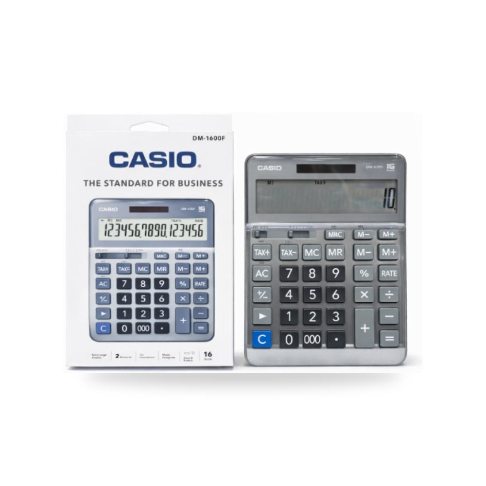 آلة حاسبة مكتبية 16 رقم كاسيو CASIO DM-1600F شركة (REMCO)