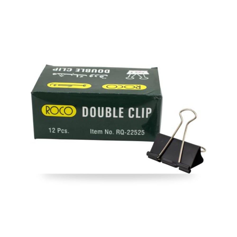 مشبك ورق أسود 41 مم روكو ROCO RQ-22525 علبة 12 شركة (REMCO)